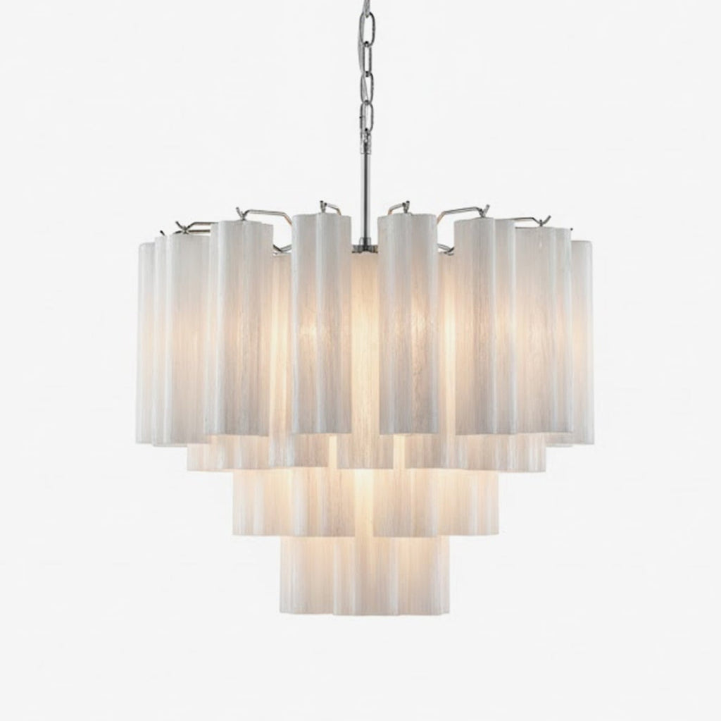 Brushed Nickel Entryway Chandelier — Chandelier | Maison Monashee