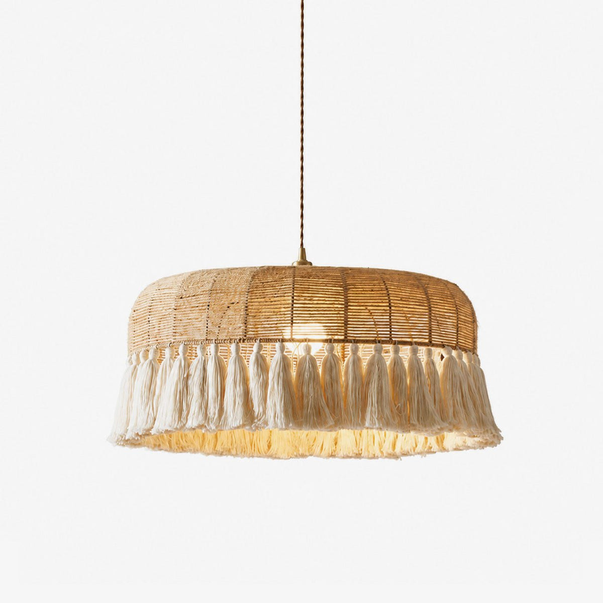 Woven Drum Pendant Light — Pendant Light | Maison Monashee