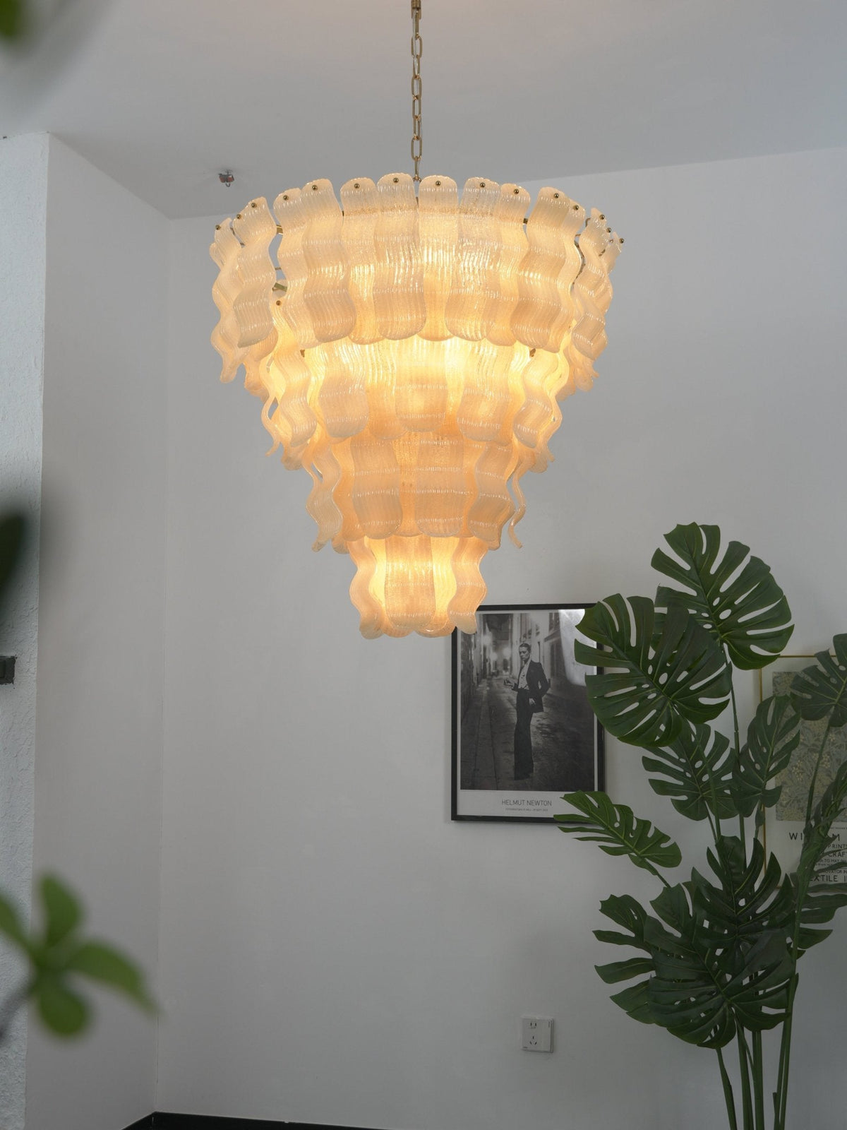Antique Glass Chandelier — Chandelier | Maison Monashee — view 11