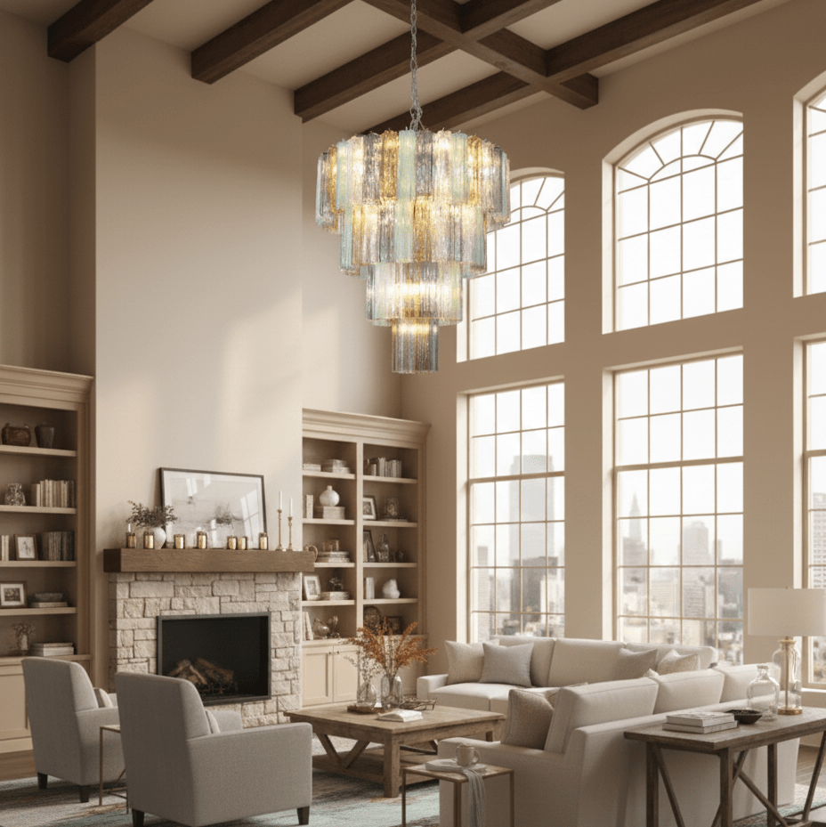 Vintage Silver Chandelier — Chandelier | Maison Monashee — view 6