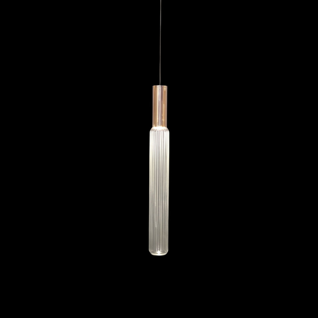 Gold Cylinder Pendant Light — Pendant Light | Maison Monashee — view 98