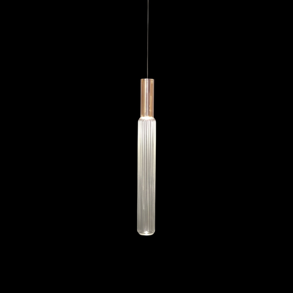 Gold Cylinder Pendant Light — Pendant Light | Maison Monashee — view 98
