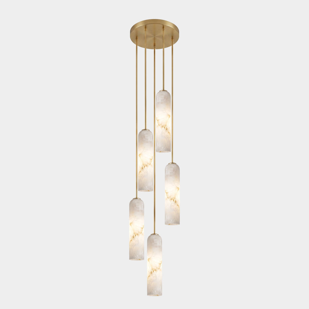 Alabaster Cylinder Pendant Light — Pendant Light | Maison Monashee — view 16