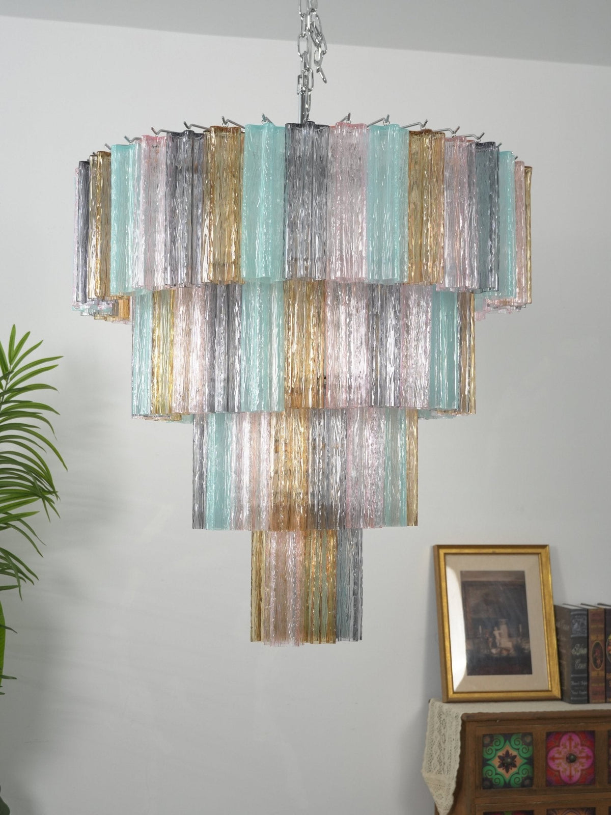 Vintage Silver Chandelier — Chandelier | Maison Monashee — view 14