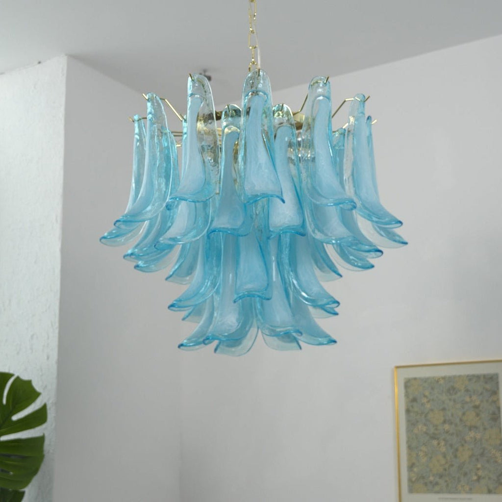 Aqua Glass Chandelier — Chandelier | Maison Monashee — view 9