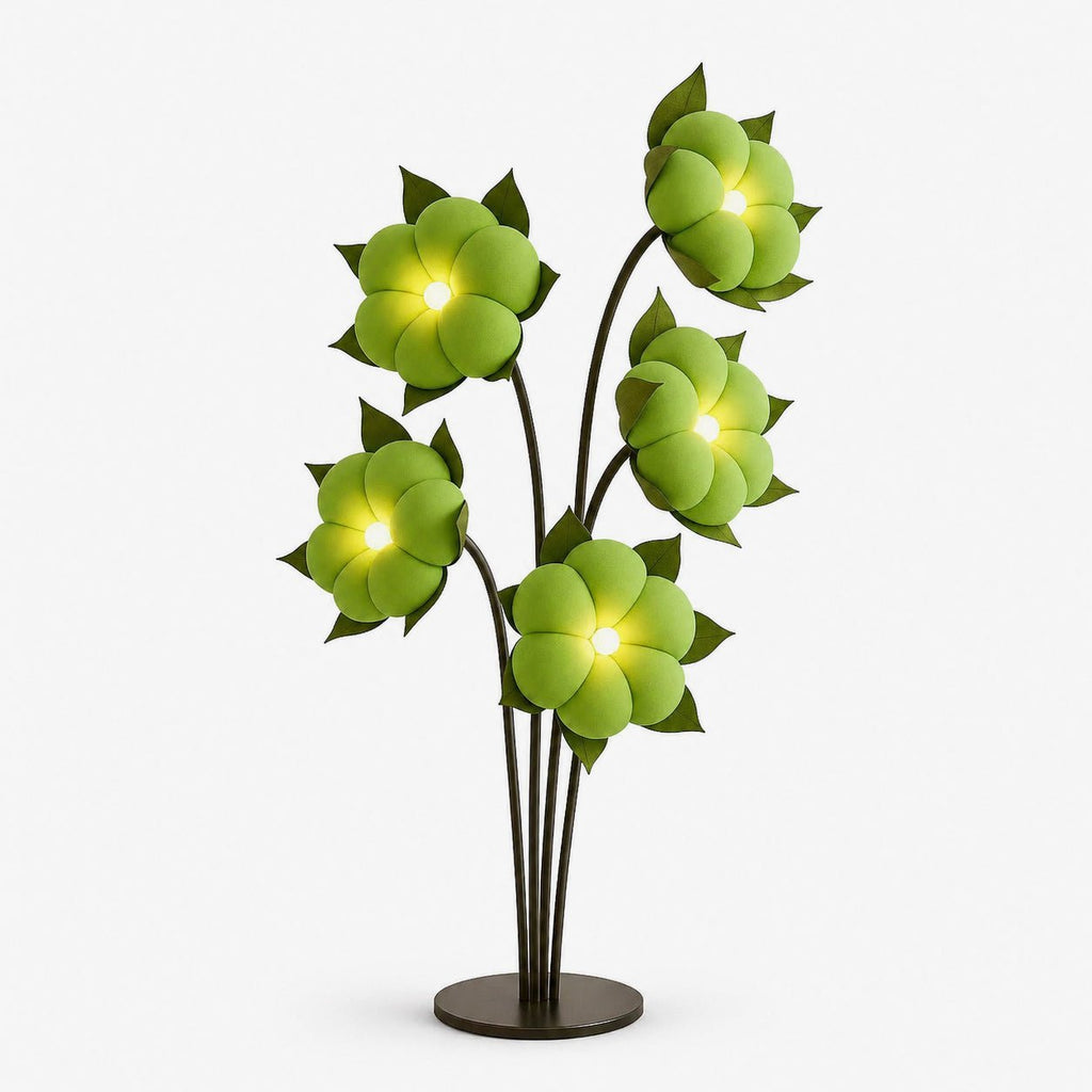 Green Flower Floor Lamp — Floor Lamp | Maison Monashee