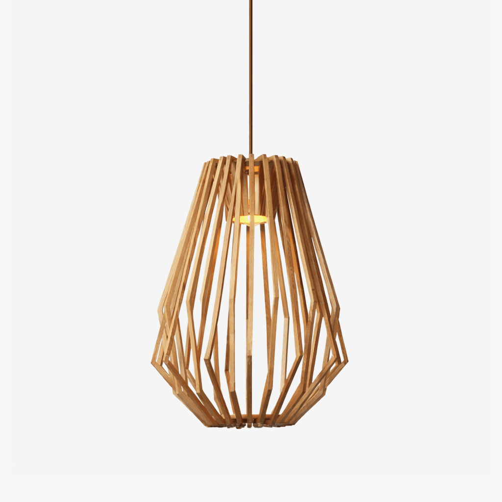 Geometric Wooden Pendant Light — Pendant Light | Maison Monashee