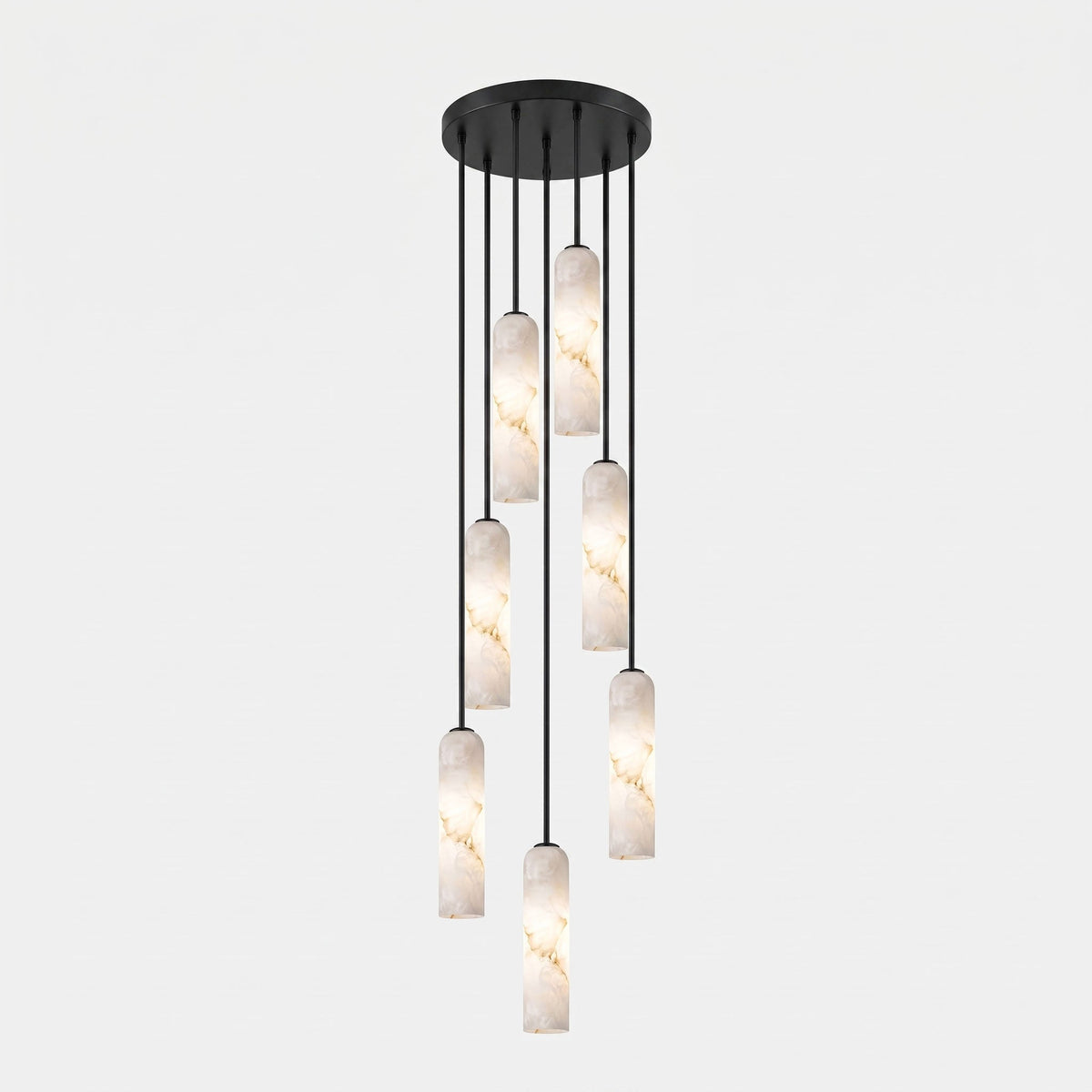 Alabaster Cylinder Pendant Light — Pendant Light | Maison Monashee — view 20