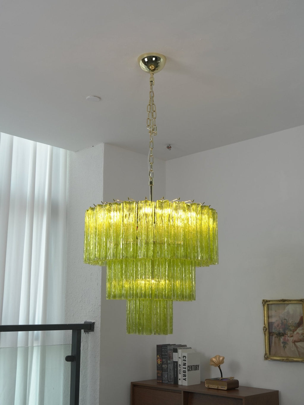 Brushed Gold Chandelier Modern — Chandelier | Maison Monashee — view 4