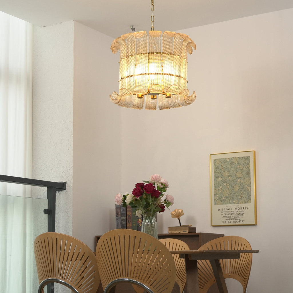Glass Geometric Chandelier — Chandelier | Maison Monashee — view 2
