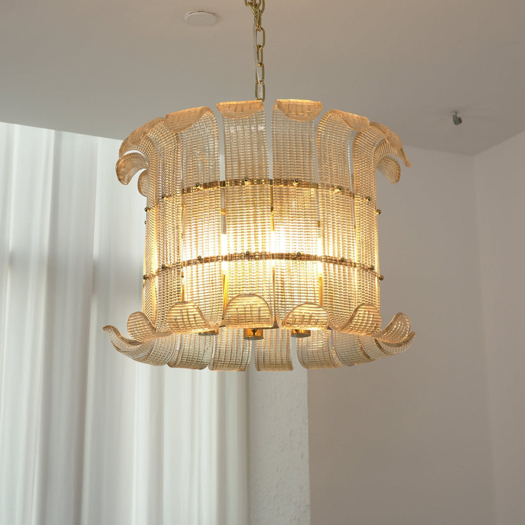 Glass Geometric Chandelier — Chandelier | Maison Monashee — view 3