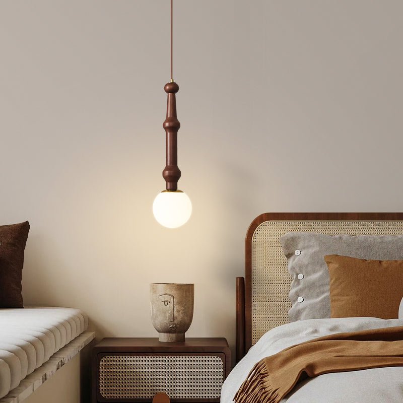 Modern Milk Glass Pendant Light — Pendant Light | Maison Monashee — view 2