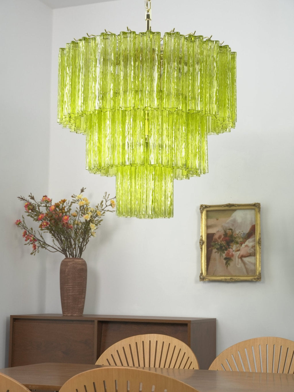 Brushed Gold Chandelier Modern — Chandelier | Maison Monashee — view 6