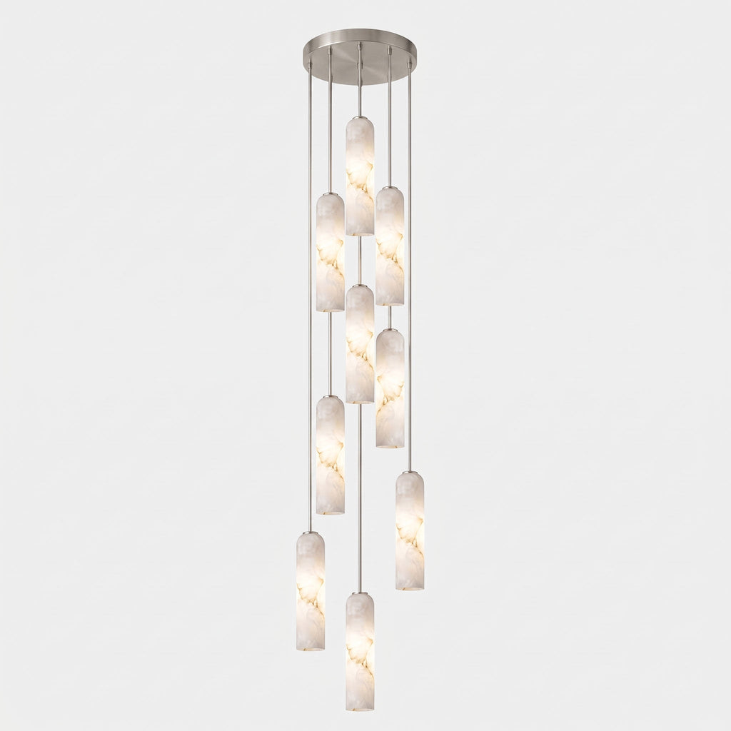 Alabaster Cylinder Pendant Light — Pendant Light | Maison Monashee — view 24