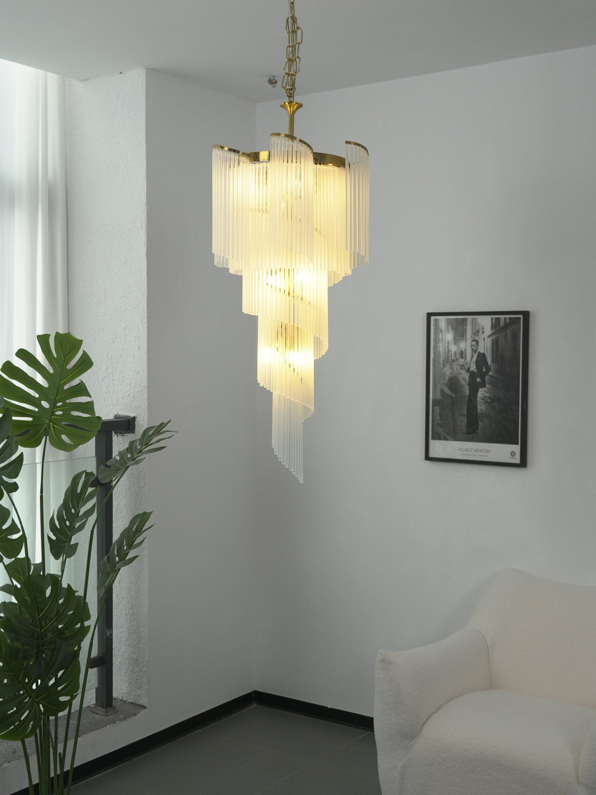 Chandelier Glass Rods — Chandelier | Maison Monashee — view 3
