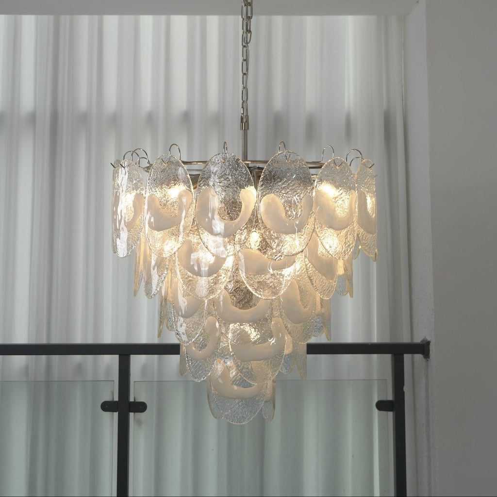 Brushed Nickel Dining Room Chandelier — Chandelier | Maison Monashee — view 10