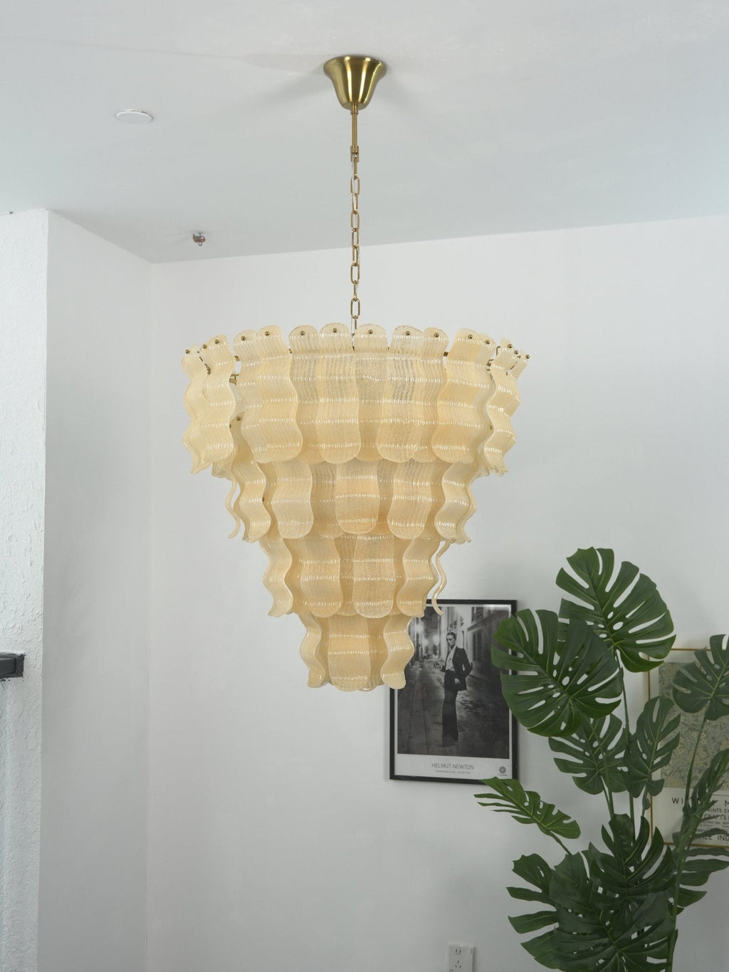 Antique Glass Chandelier — Chandelier | Maison Monashee — view 12