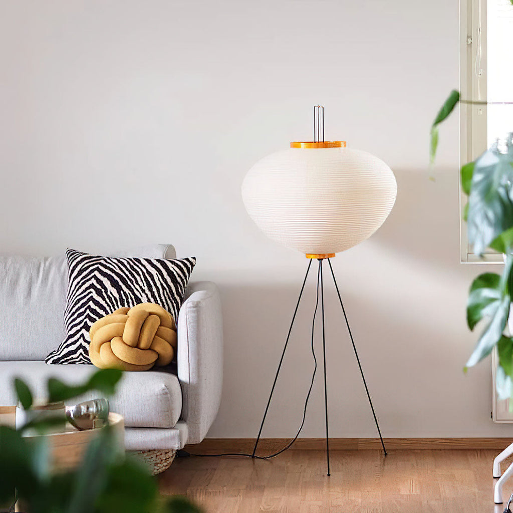 Rice Paper Floor Lamp — Floor Lamp | Maison Monashee — view 95