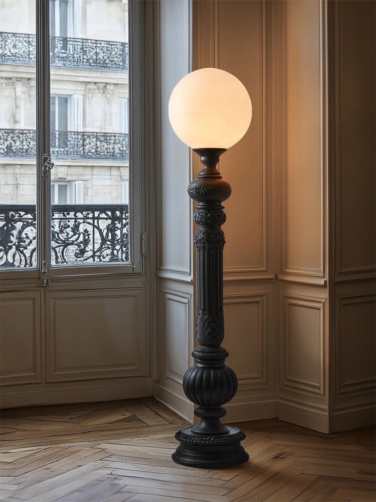 White Globe Floor Lamp — Floor Lamp | Maison Monashee — view 4