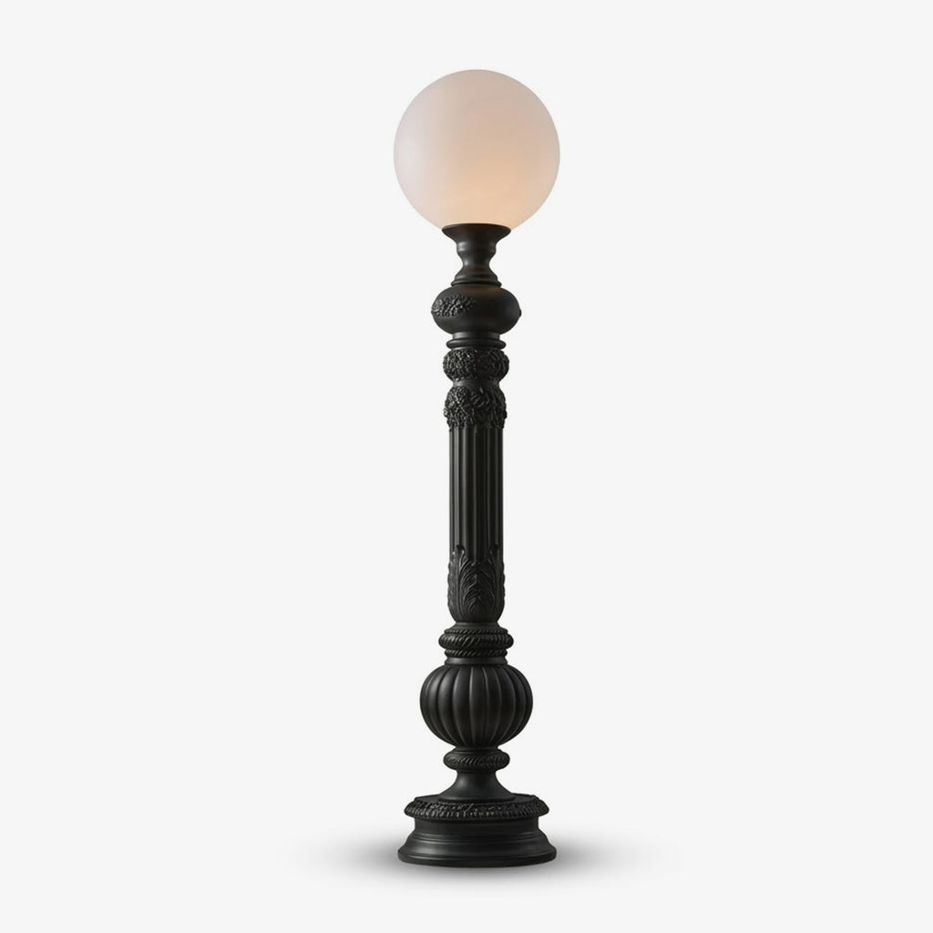 White Globe Floor Lamp — Floor Lamp | Maison Monashee — view 16