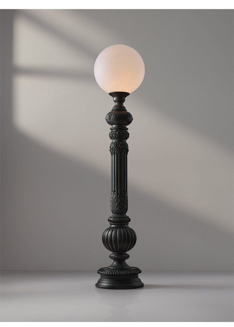 White Globe Floor Lamp — Floor Lamp | Maison Monashee — view 11