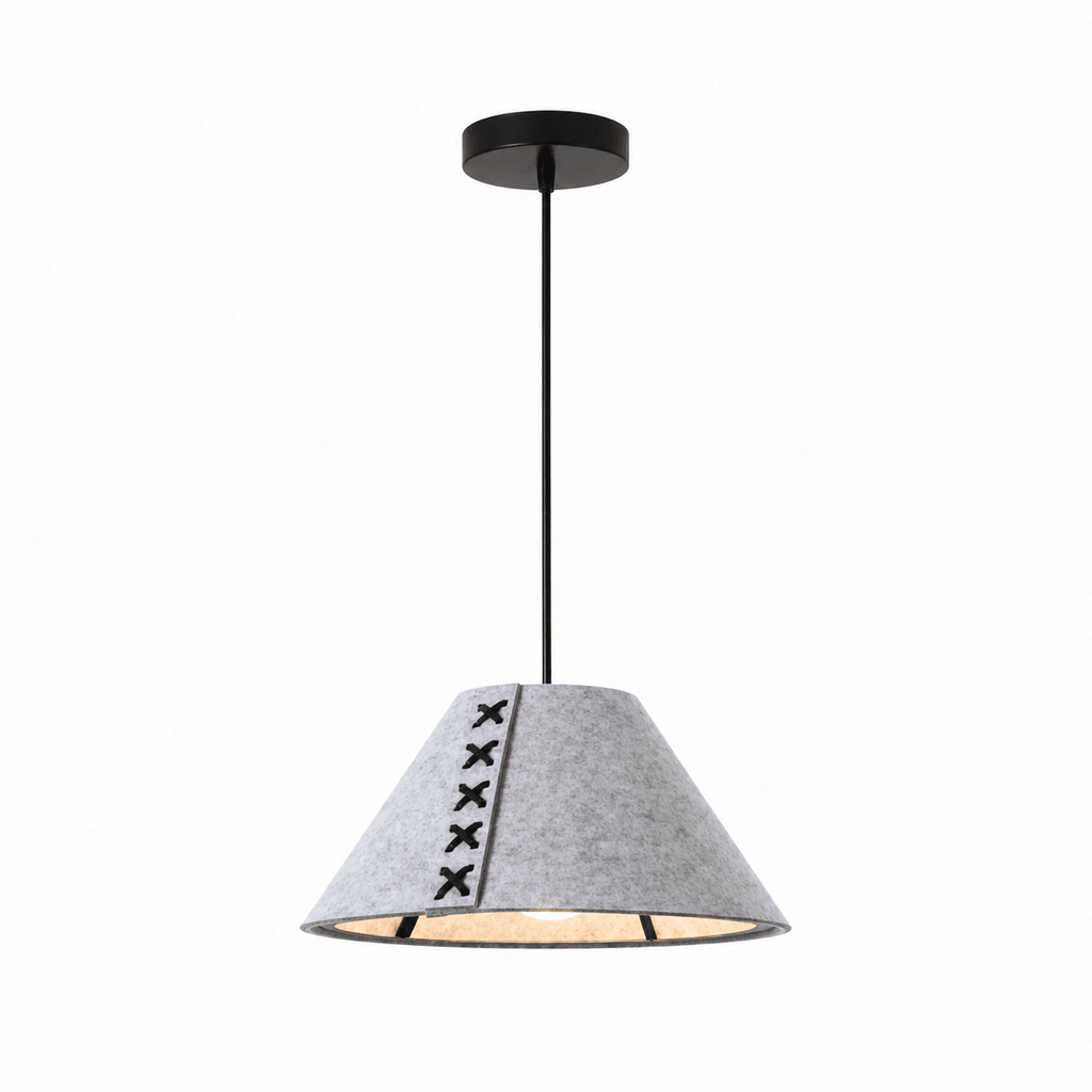 Grey Cone Pendant Light — Pendant Light | Maison Monashee — view 4