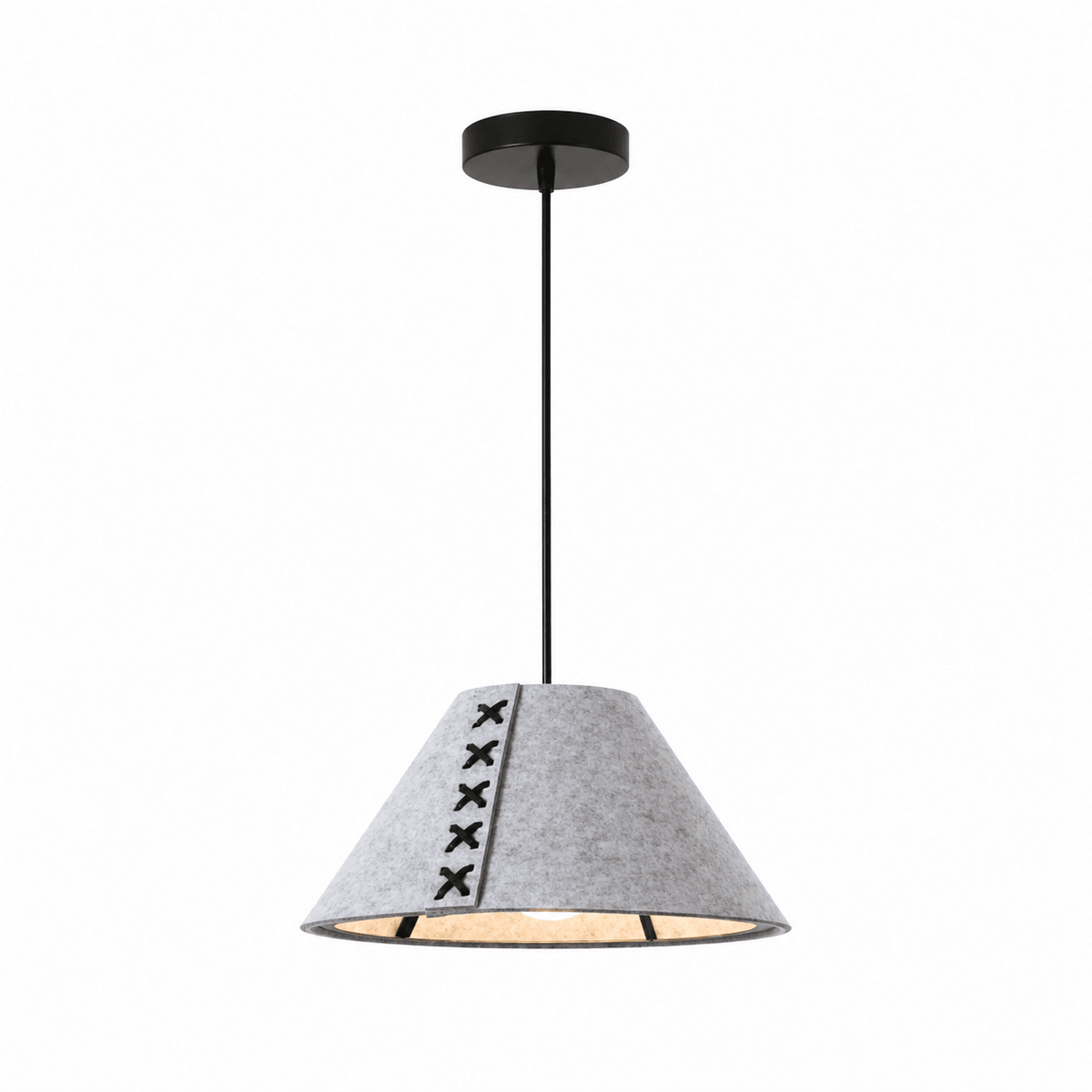 Grey Cone Pendant Light — Pendant Light | Maison Monashee — view 4