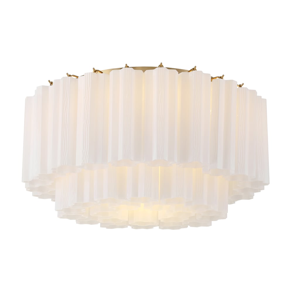 Fluted Glass Ceiling Light — Ceiling Light | Maison Monashee — view 16