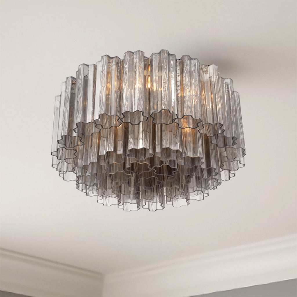 Fluted Glass Ceiling Light — Ceiling Light | Maison Monashee — view 8