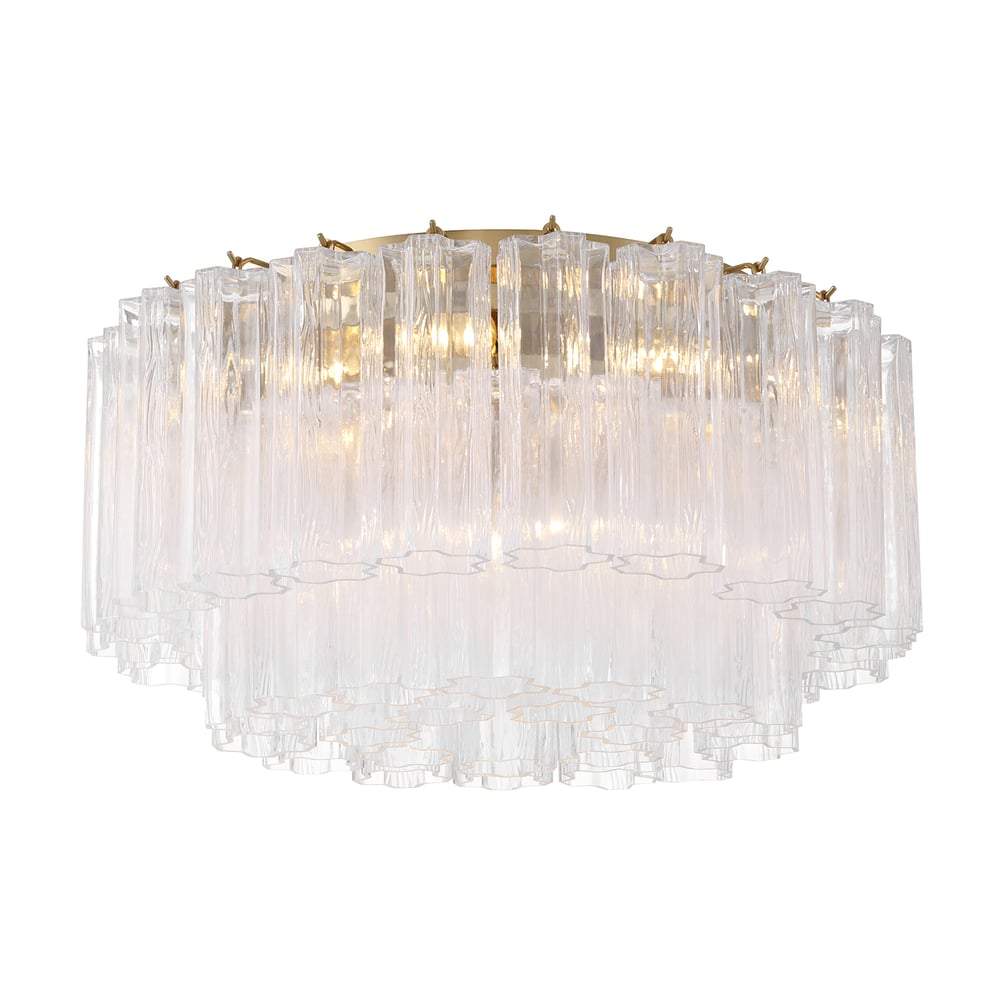 Fluted Glass Ceiling Light — Ceiling Light | Maison Monashee — view 32