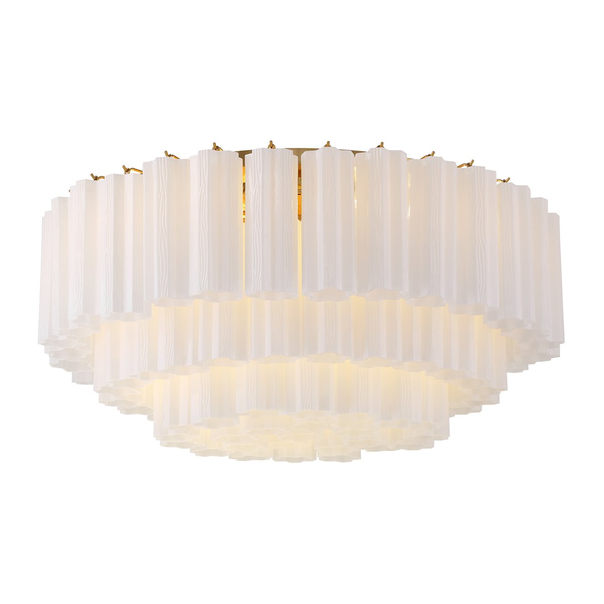 Fluted Glass Ceiling Light — Ceiling Light | Maison Monashee — view 34