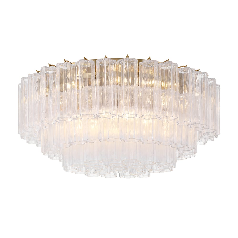 Fluted Glass Ceiling Light — Ceiling Light | Maison Monashee — view 38