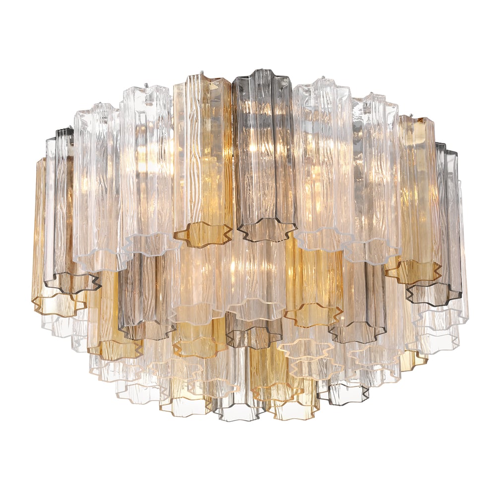 Fluted Glass Ceiling Light — Ceiling Light | Maison Monashee — view 43