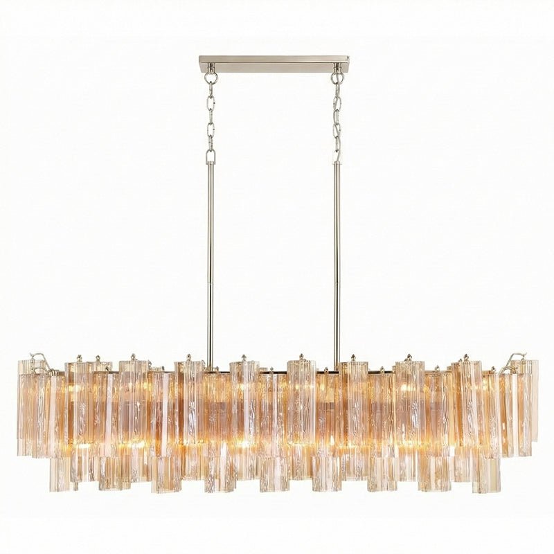 Linear Glass Chandelier — Chandelier | Maison Monashee — view 64