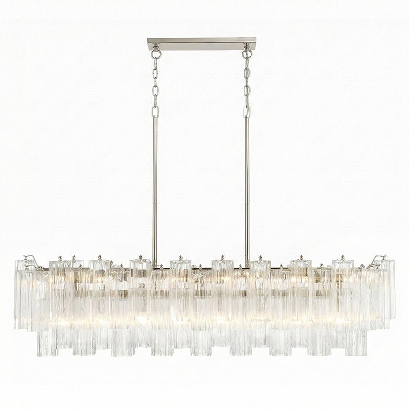 Linear Glass Chandelier — Chandelier | Maison Monashee — view 65