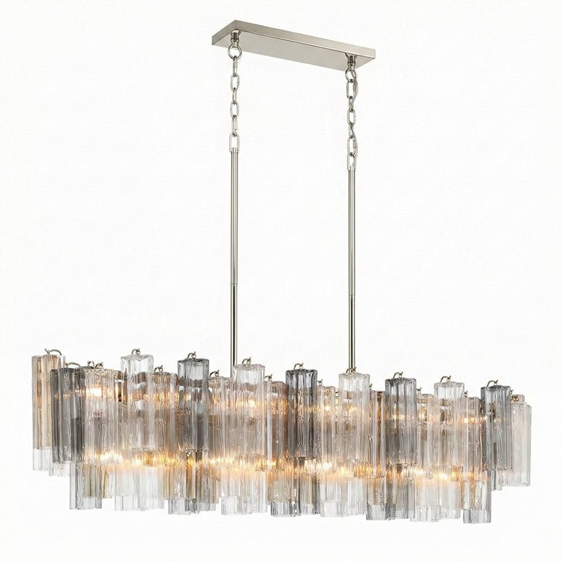 Linear Glass Chandelier — Chandelier | Maison Monashee — view 67