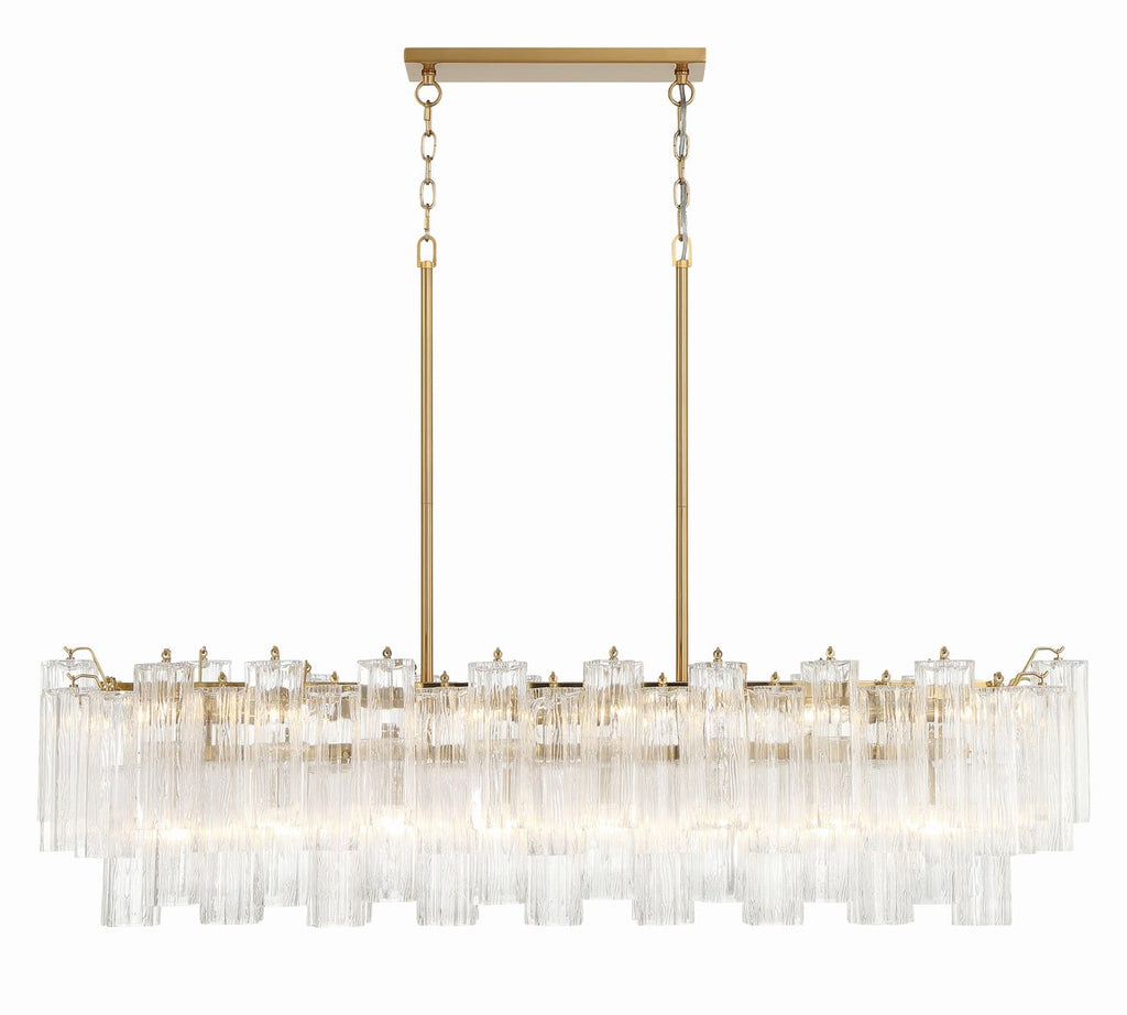 Linear Glass Chandelier — Chandelier | Maison Monashee — view 48