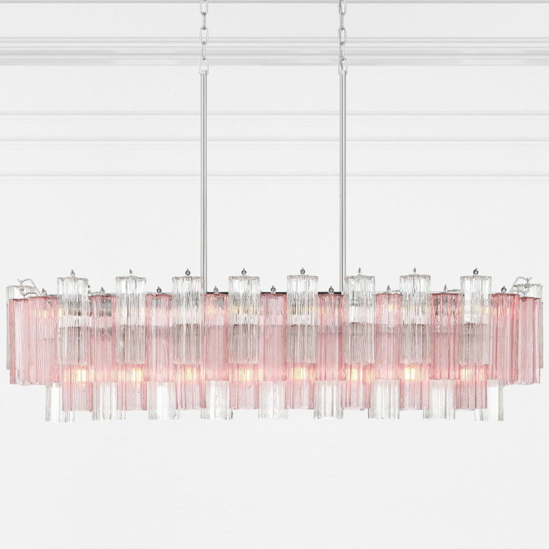 Linear Glass Chandelier — Chandelier | Maison Monashee — view 13