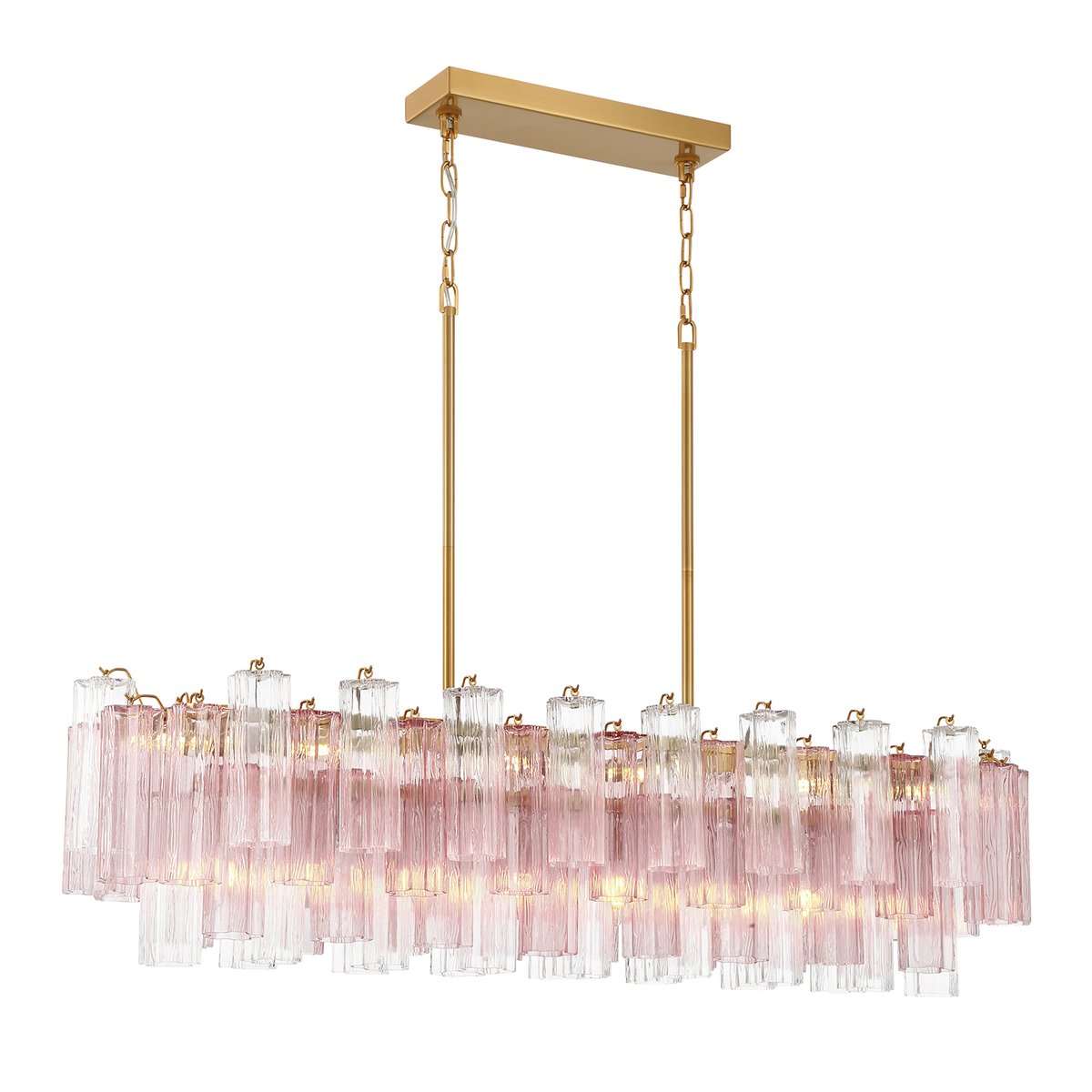Linear Glass Chandelier — Chandelier | Maison Monashee — view 14