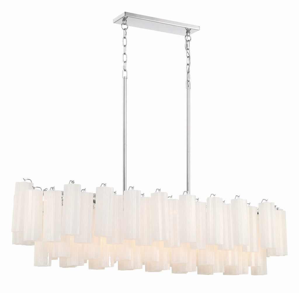 Linear Glass Chandelier — Chandelier | Maison Monashee — view 16