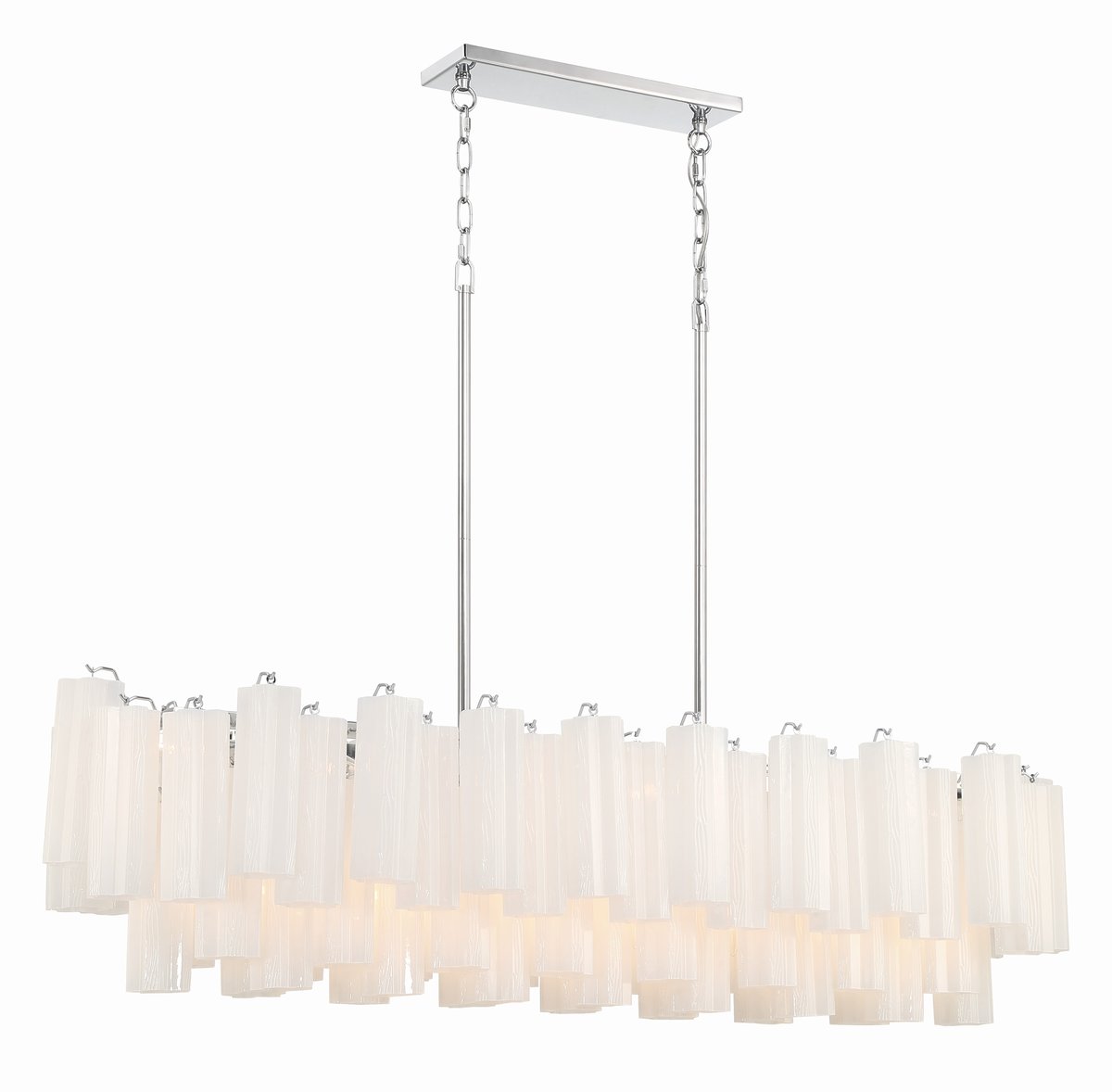 Linear Glass Chandelier — Chandelier | Maison Monashee — view 16
