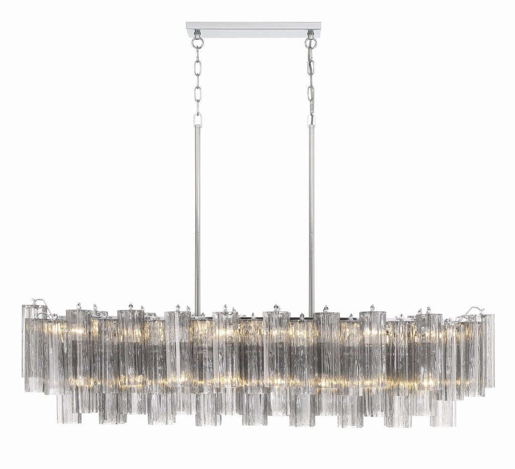 Linear Glass Chandelier — Chandelier | Maison Monashee — view 21