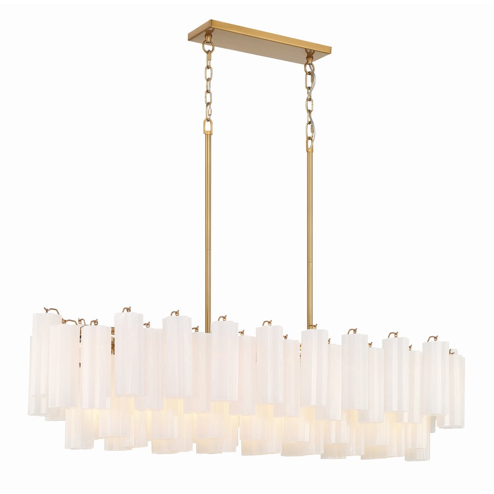 Linear Glass Chandelier — Chandelier | Maison Monashee — view 26