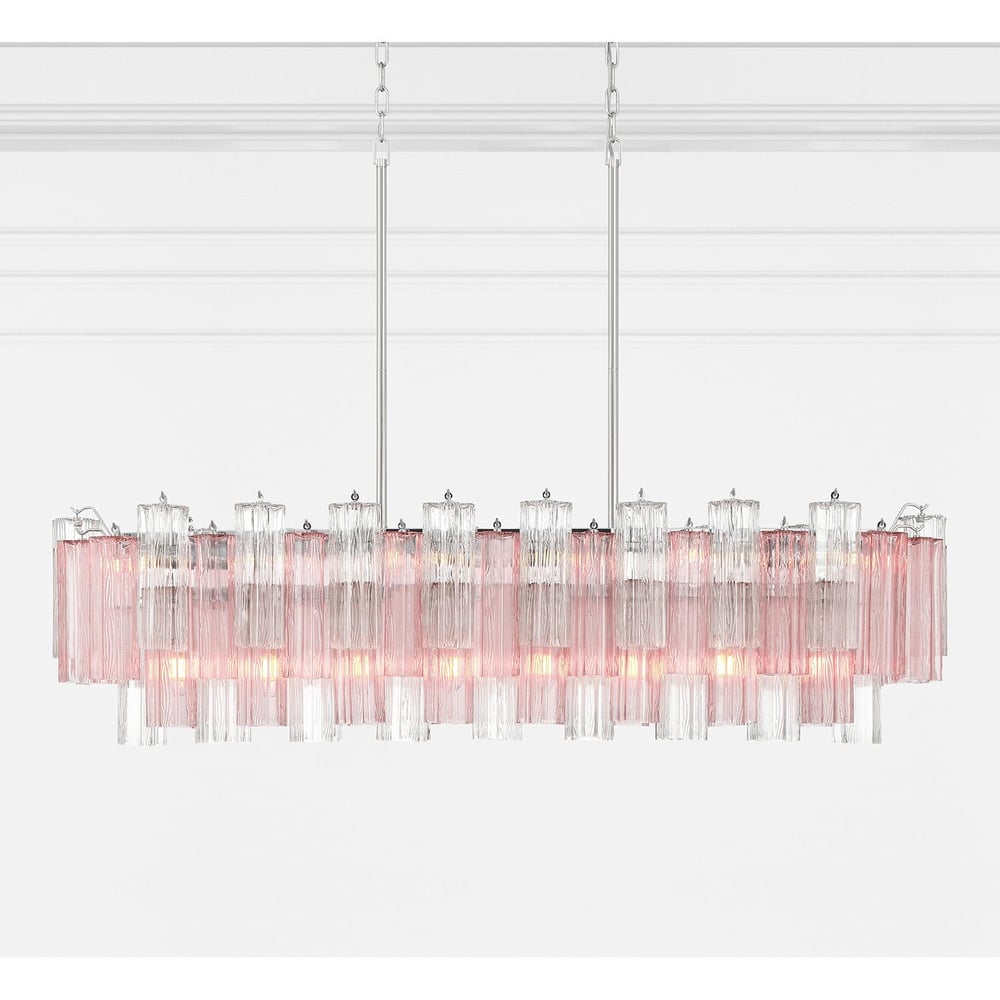 Linear Glass Chandelier — Chandelier | Maison Monashee — view 29