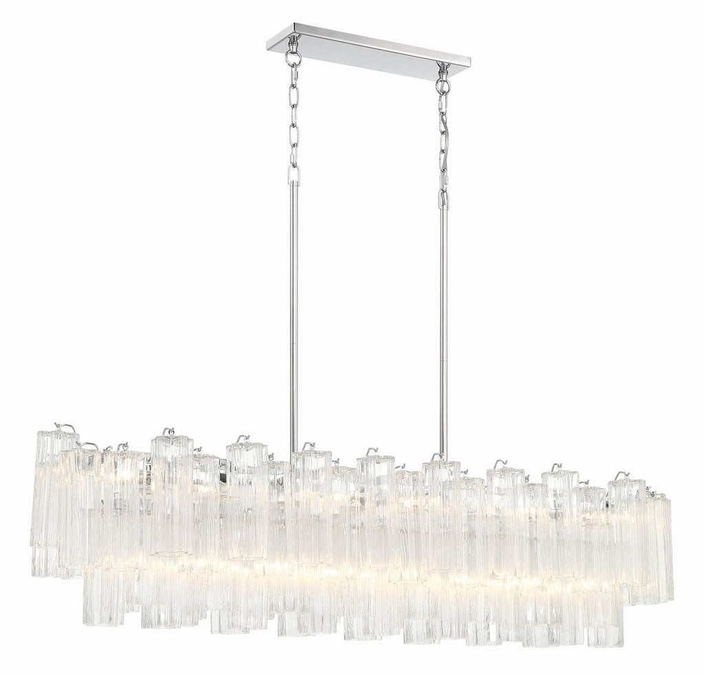 Linear Glass Chandelier — Chandelier | Maison Monashee — view 30