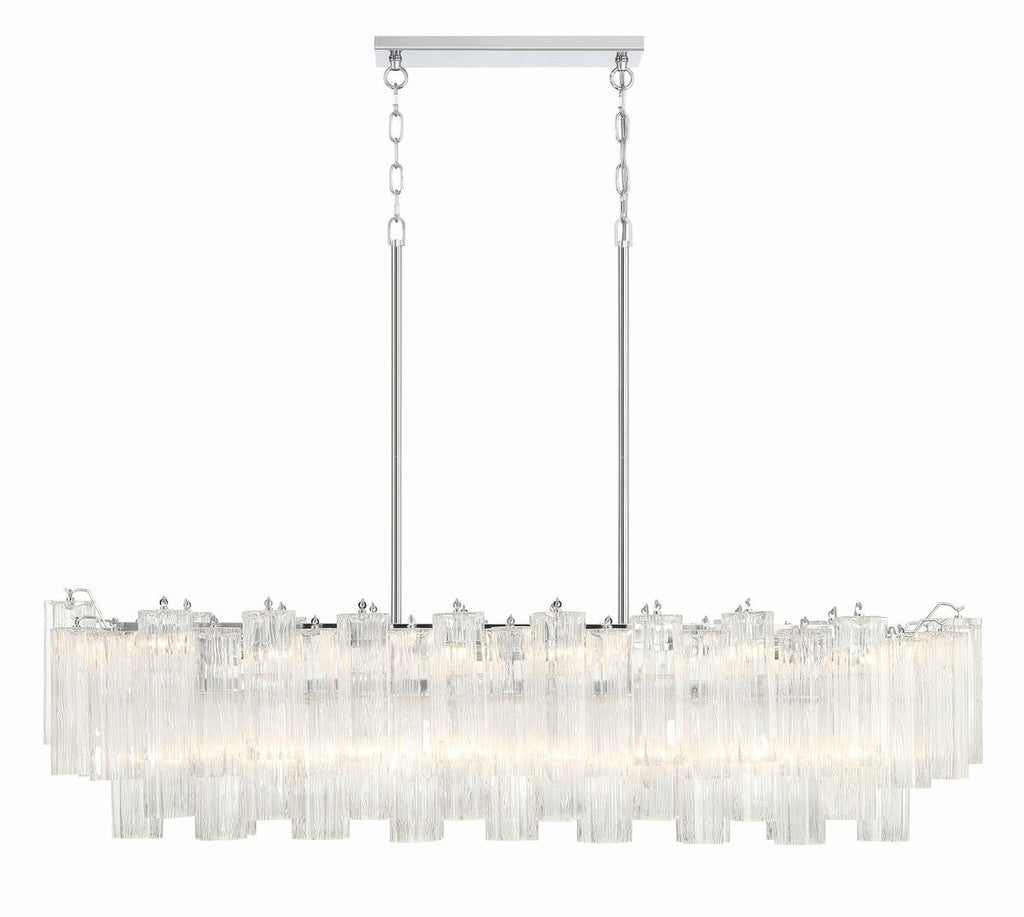 Linear Glass Chandelier — Chandelier | Maison Monashee — view 31