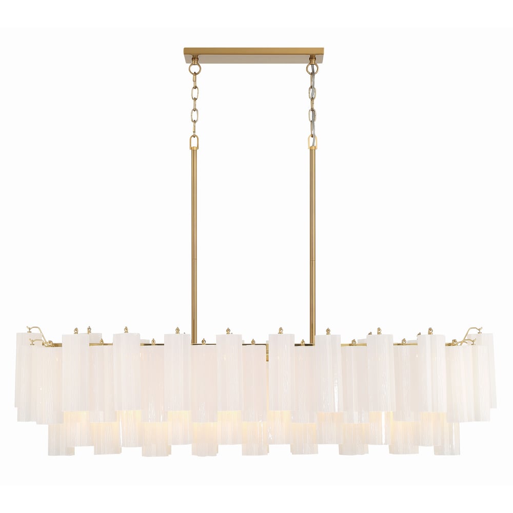 Linear Glass Chandelier — Chandelier | Maison Monashee — view 33