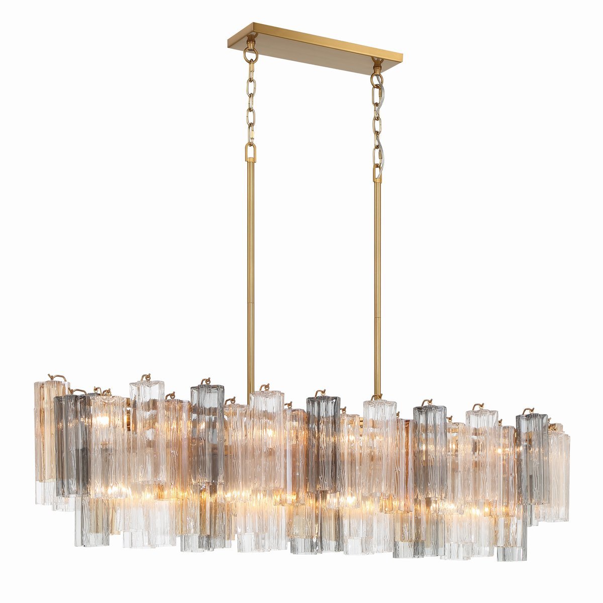 Linear Glass Chandelier — Chandelier | Maison Monashee — view 34