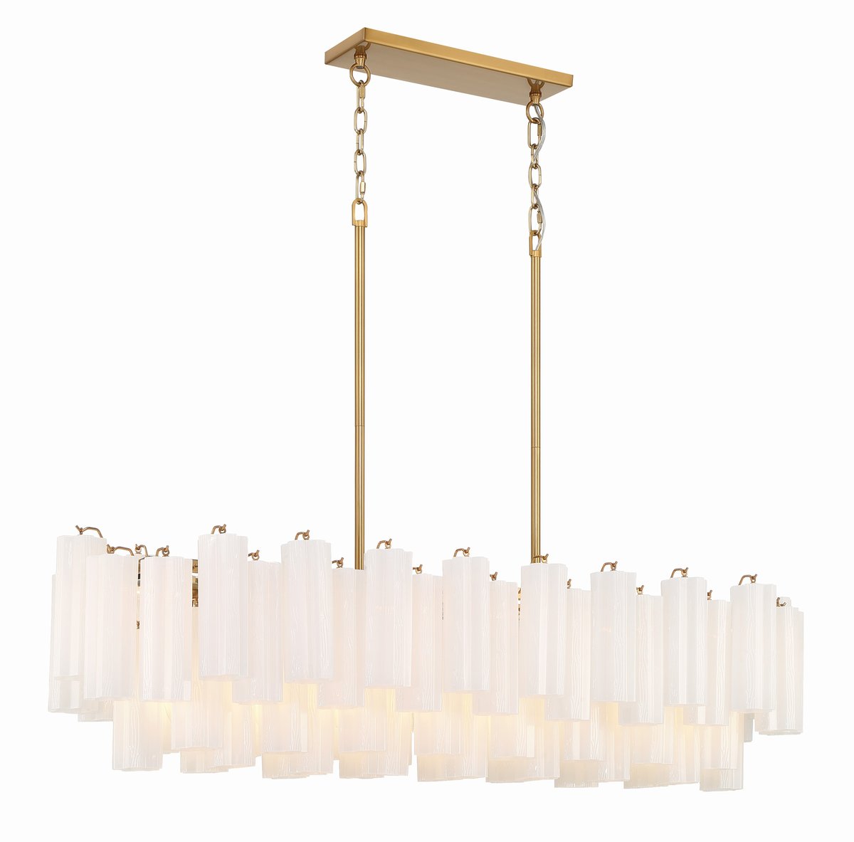 Linear Glass Chandelier — Chandelier | Maison Monashee — view 35