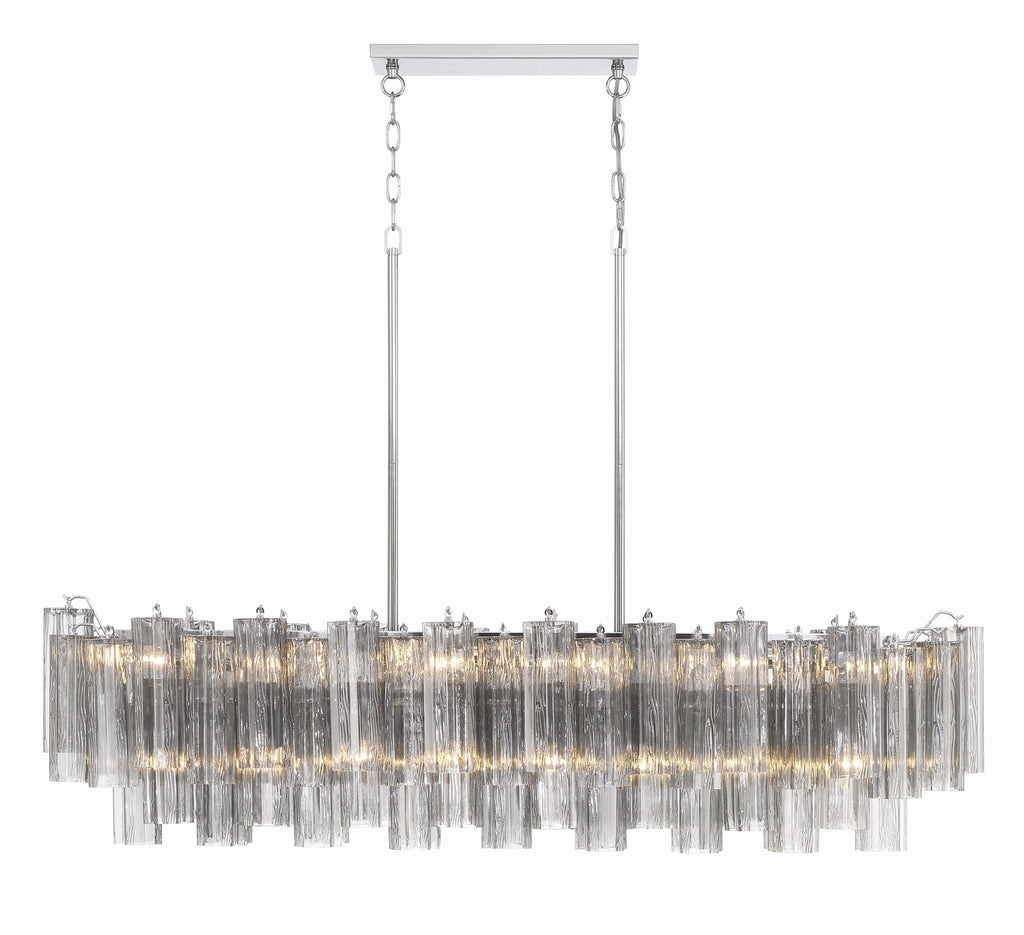 Linear Glass Chandelier — Chandelier | Maison Monashee — view 36